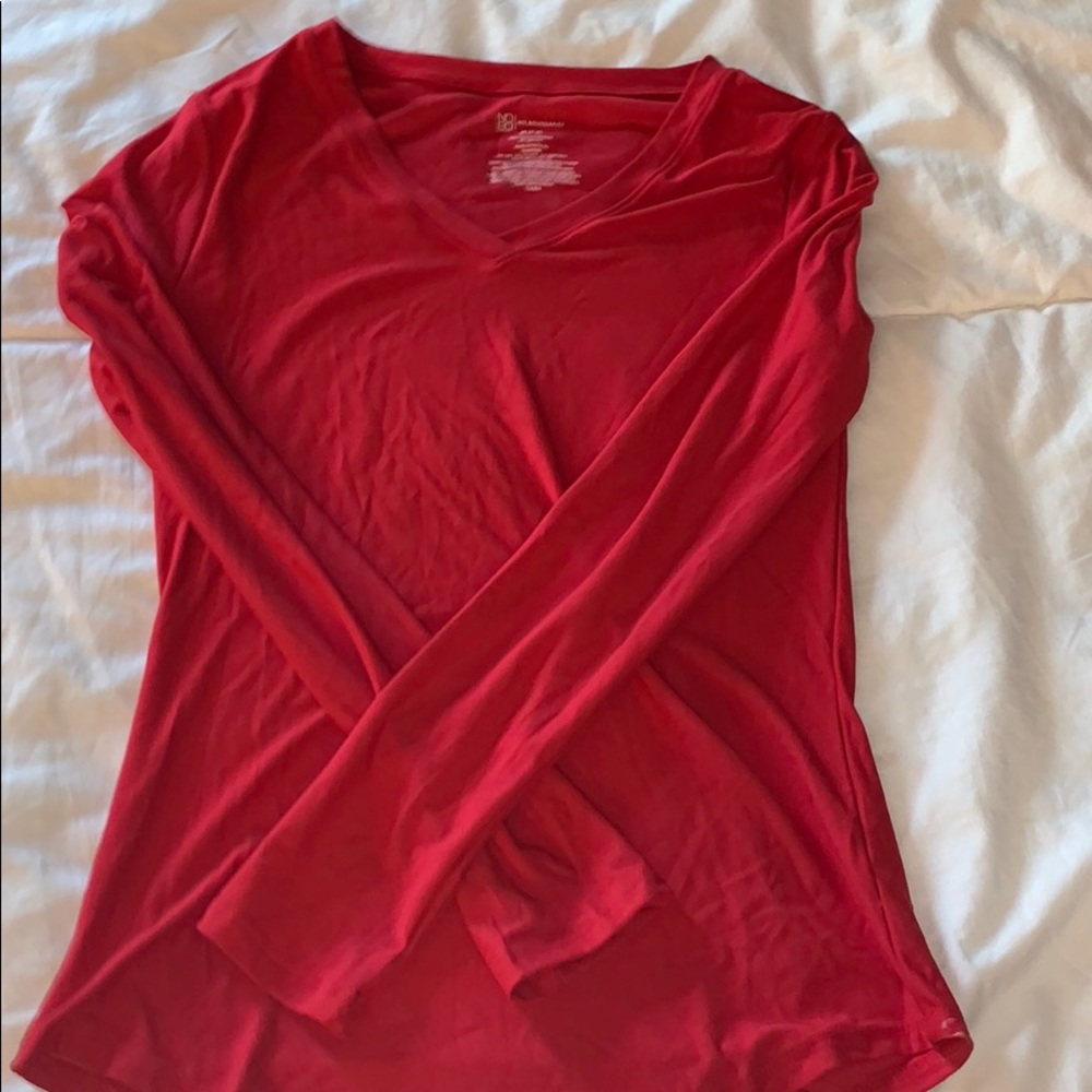Comfy plain red long sleeve